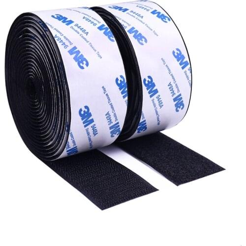 3m/Pair Strong Self adhesive Tape nylon Hooks and Loops Sticker Velcros Adhesive Glue Magic for DIY Car home Decoration