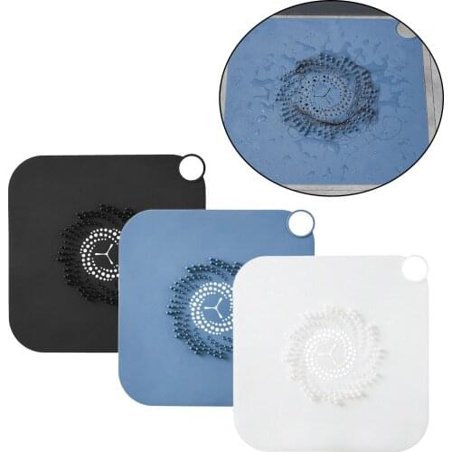 Floor Drain Cover Hair Catcher Floor Drain Pad Bathtub Drain Cover Waste Plug Filter Drain Stopper for Kitchen Bathroom Sink