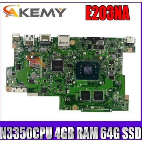 E203NA N3350CPU 4GB RAM 64G SSD Motherboard For Asus E203NA E230N Laptop Motherboard E203NA Mainboard E203NA Motherboard