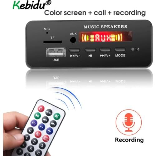 MP3 Module WMA MP3 Decoder Board 12V Wireless Bluetooth Audio Module USB TF Radio For Car