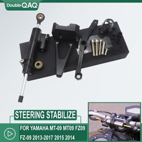 MT-09 MT09 Motorcycle Steering Stabilize Damper Bracket Mount CNC Motorbike FOR YAMAHA MT-09 MT09 FZ09 FZ-09 2013-2017 2015 2014