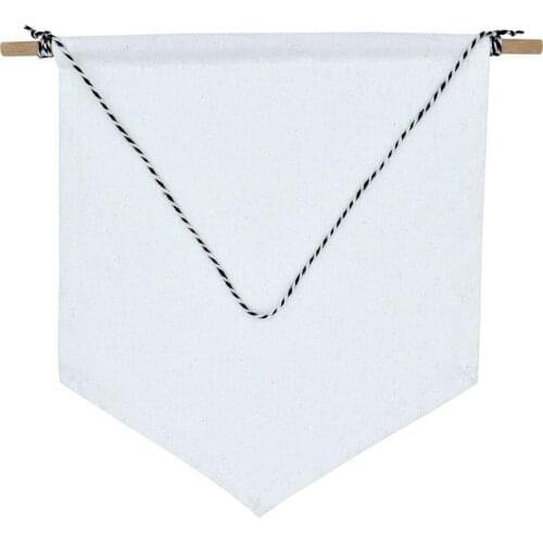 Nordic Blank Cotton Brooch Pin Badge Holder Hanging Wall Display Banner Flag Wear Well For Living Room Kids Room Decoration