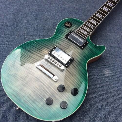 Upgrade Tune-o-Matic bridge guitar Tiger Flame guitar Rosewood fingerboard, Electric guitar Free Delivery