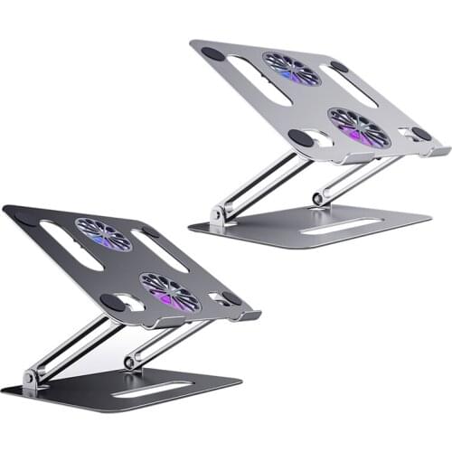 Laptop Cooling Pad Bracket with USB LED Dual Cooling Fan for Laptops/Tablets Below 17.3 Inches