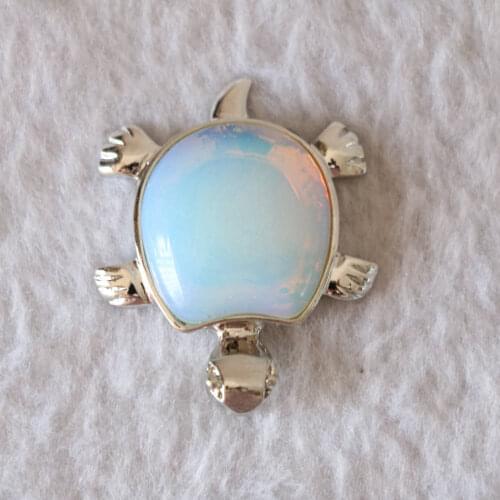Opalite Turtle Pendant fashion wholesale/retail for women diy necklace pendant 2pcs B841