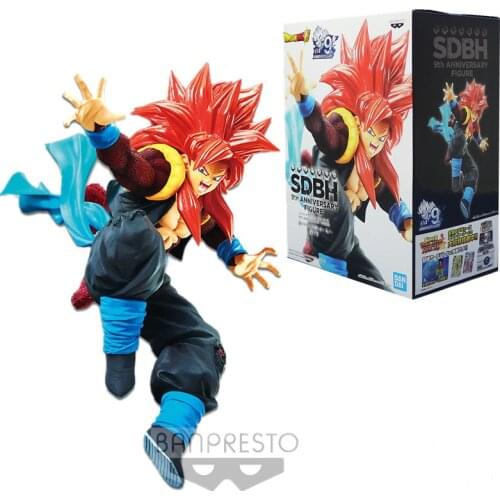 Original Banpresto Anime DBZ GT 9th ANNIVERSARY SSJ4 Gogeta PVC Action Figure Collectible Model Doll Toys Figurals Brinquedos