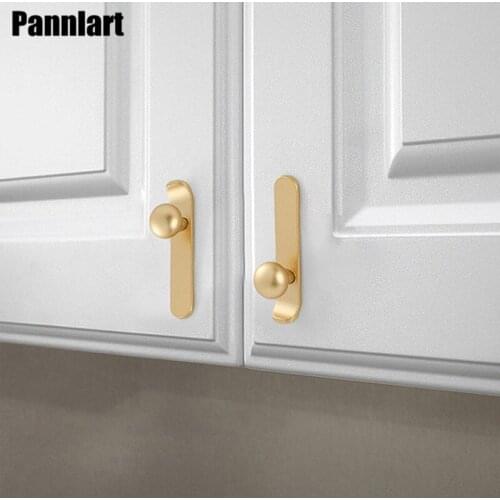 Pannlart 1 Pc Modern Cabinet Drawer Handles Zinc Alloy Wardrobe Cupboard Door Dresser Knobs Single Hole Door Pull for Furniture