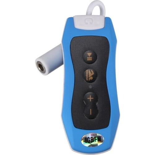 Retail 8GB MP3 Player Swimming Underwater Diving Spa + FM Radio Waterproof Headphones White