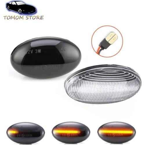 LED Dynamic Amber Indicator Turn Signal Car Light for Benz Smart W450 W452 W168 Citan W415 Vito W639 W447