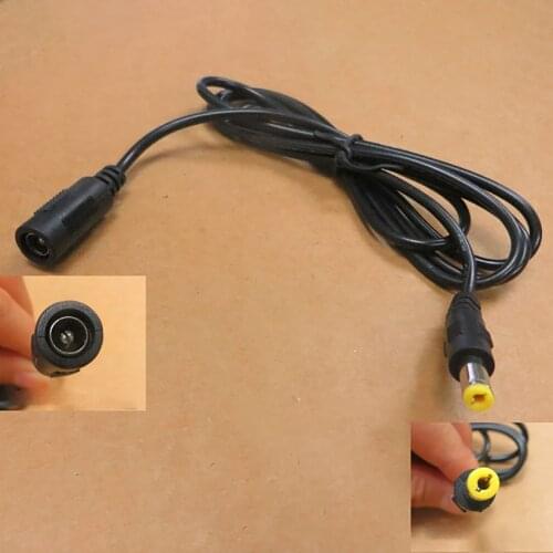 12V 2A 5.5*2.1 DC power extension line 1.2M power cord all copper core monitor male female head lines connector can be inserted