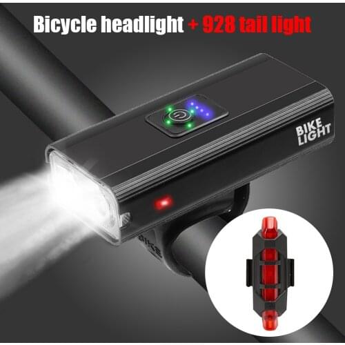 2x T6 LED Bicycle Headlight 10W 800LM 6 Modes USB Rechargeable MTB Mountain Road Bike Front Light Tail Lamp Riding Equipment