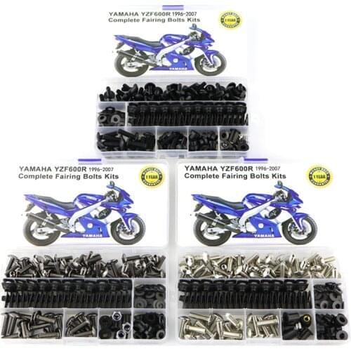 Fit For Yamaha YZF600R 1996 1997 1998 1999 2000 2001 2002-2007 Motorcycle Complete Full Fairing Bolts Kit Clips Screws Steel