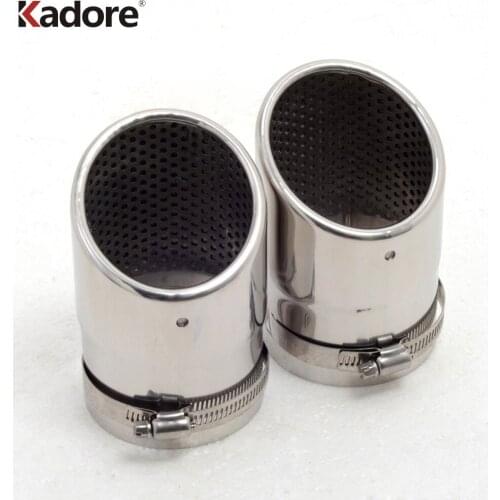 Rear Exhaust Muffler For Mazda CX-5 CX5 2012-2019 Stainless Steel Tailpipes End Pipes Silencer Cover Trim Car Accessories 2pcs