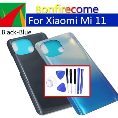 For Xiaomi Mi 11 Back Glass Battery Cover Rear Door Housing Case Replacement