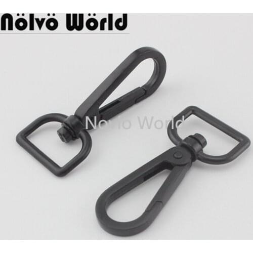 Nolvo World 5-20-100pcs Matte black 58X20.5mm 3/4 Inch Black clasp clips for purse bag,3/4" pets strap swivel snap hook