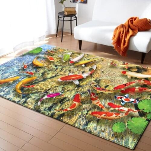 3D Underwater World Pattern Carpets For Living Room Bedroom Area Rugs Children Game Floor Room Kids Decor Rug Tent Play Mat Big