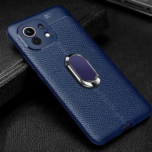 For Xiaomi mi 11 Mi 10i case Mi 10T Pro Rotating bracket ring Slim Soft silicone cover for Xiaomi mi 10T Lite Fundas Mi 10 Ultra