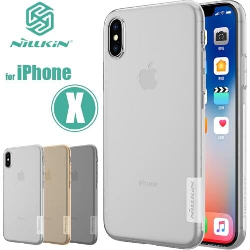 For iPhone 11 Pro Max X XR XS Max Case Nillkin TPU 0.6mm Ultra thin Phone Cases for iPhone X 8 7 Plus Silicone Cover Clear Case
