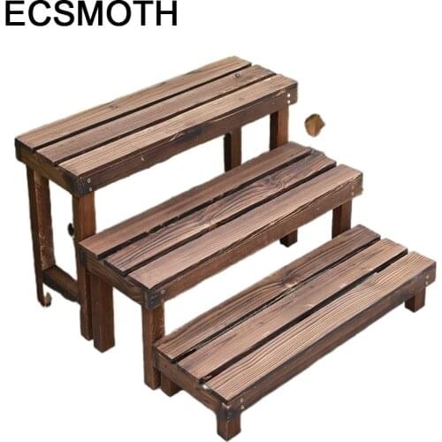 Varanda Stojaki Na Kwiaty Soporte Plantas Interior Wooden Shelves For Dekoration Outdoor Balcony Shelf Plant Rack Flower Stand