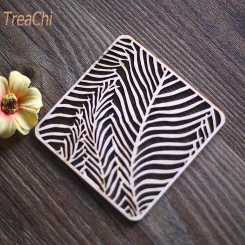 Laser Cut Wood Coaster Ornaments Cup Mat Laser Wood Coasters Cup Mat Placemats