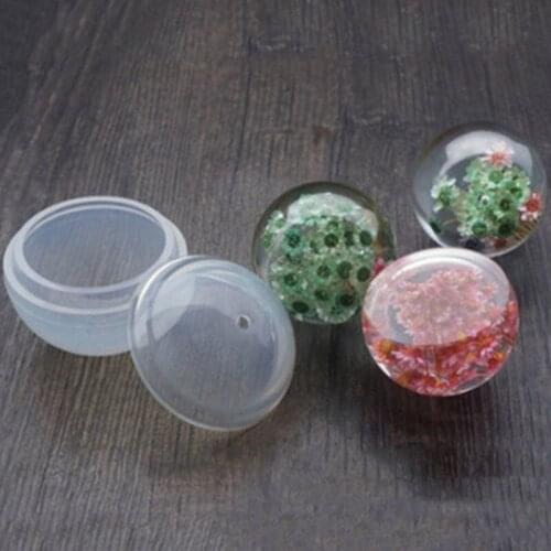 DIY Sphere Ball Silicone Mold Mould for Resin Craft Ball Jewelry Making J2Y