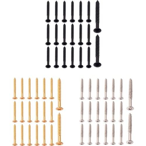 Electric Guitar Neck Joint Mounting Ferrules Bushings Screws Neck Screw Bushings Silver 20PCS