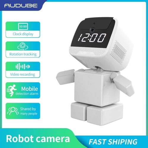 Indoor Smart Home Robot Intelligent Auto Tracking Surveillance CCTV Camera Cute Bear Shape Camera