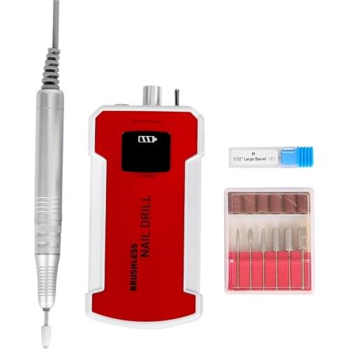 Kuantin 30000RPM Nail Drill Machine Filer Electric Portable Electric Nail Drill Machine Acrylic Gel Nails Polishing