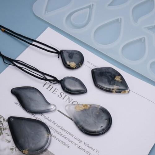 Irregular Water Droplets Pendant Silicone Mold (15 Cavity) Geometric Resin Jewelry DIY Charming Mold Resin Jewelry Molds