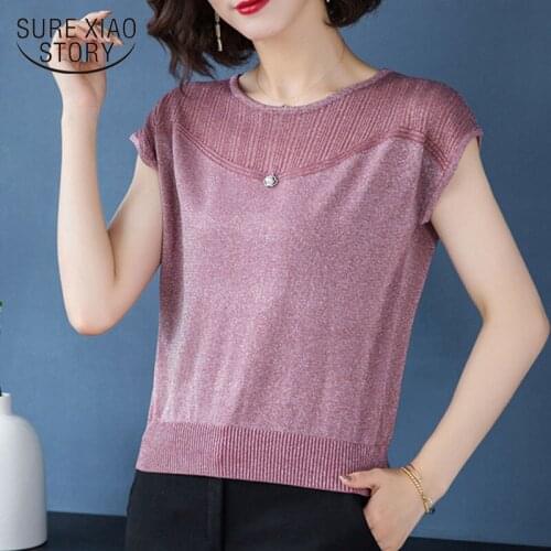 2021 Spring and Summer New Thin Bottoming Sling Street Wear Women Clothing Ice Silk Knit Vest Tops White Shirts Bat Tops 9793