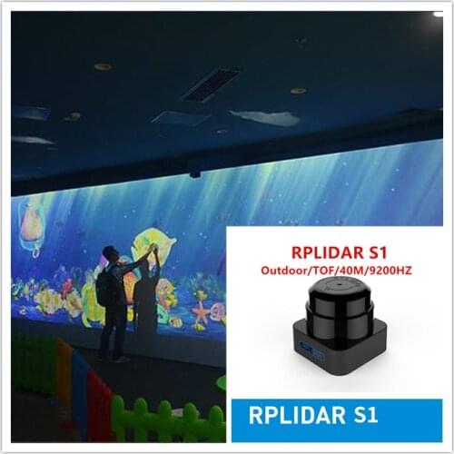 RPLIDAR S1 40M lidar ground wall large screen interactive software multi-touch projection interactive engine system package