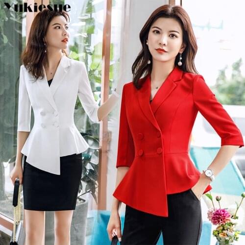 YUKIESUE Women's Blazers With Short Sleeves