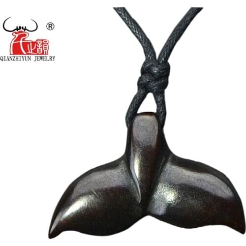 GX037 New Zealand Maori jewelry man handmade yak bone fishs tail pendant Primitive tribes totem amulet Hawaii pendant for gift