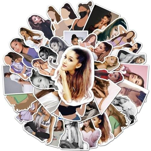 10/30/50PCS Singer Ariana Grande Graffiti Stickers Travel Luggage Phone Guitar Laptop Classic Toy Funny Decal Waterproof Sticker