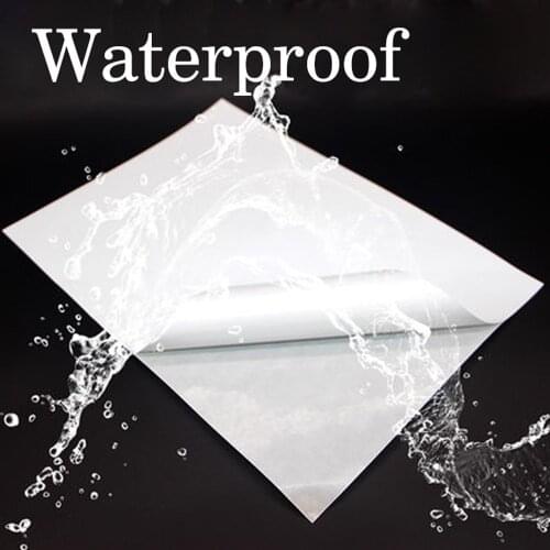 10 Sheets of Quality Waterproof A4 White Matter Self Adhesive Sticky Back Label Printing Paper Sheet Inkjet Laser Printable