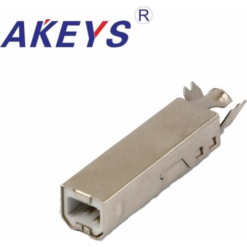 10PCS USB-B-01G B female male head press line type