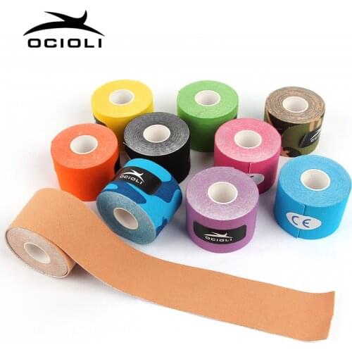 5cm*5m Kinesiotape Elastic Adhesive Bandage Muscle Tapes Football Kinesiology Tape Sport Taping First Aid Knee Elbow Brace Home