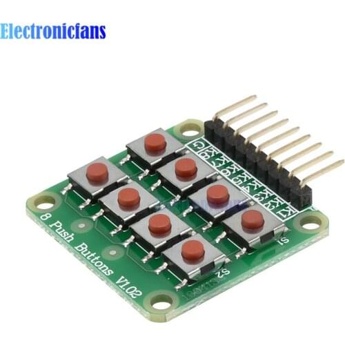 8 Push Buttons 2x4 Keypad Matrix 8key Keyboard Module Key Board Matrix Button for Arduino AVR PIC 2*4 Module AVR PIC