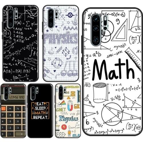Physics Math Formula Equation Case For Huawei P30 Lite P40 P20 Pro Mate 20 Lite Honor 20 9 8 X 10i P Smart Z Nova 5T