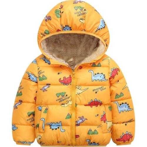 Kids Jackets for Baby Boys Thick Coats Winter Xmas Girls Warm Hooded Velvet Jacket Children Outerwear 1-6 Y Toddler Kid Snowsuit