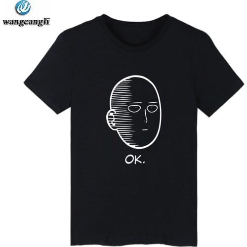 One Punch Man Hero Saitama Oppai anime Tshirt T Shirt O Neck Short Sleeve Cotton T-shirt men women fashion 4XL T Shirts Tops Tee