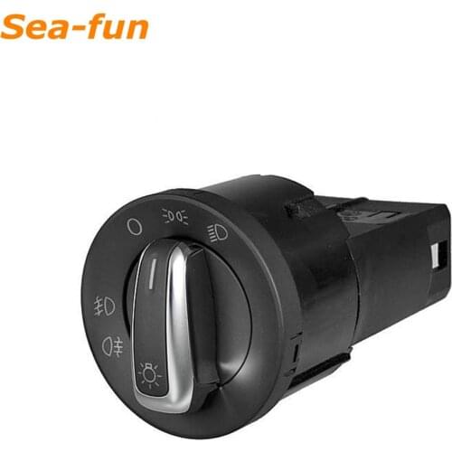 Chrome Headlight Control Switch Fog Light For VW Transpoter T4 Passat B5 B5.5 Polo Jetta 4 Beetle Bora Golf Mk4