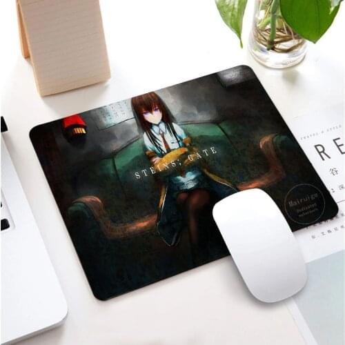 25*29CM Anime Steins Gate Game Small Mouse Pad Notebook Genshin Impact Keyboard Pad Desktop Non-slip Placemat MousePad for LOL
