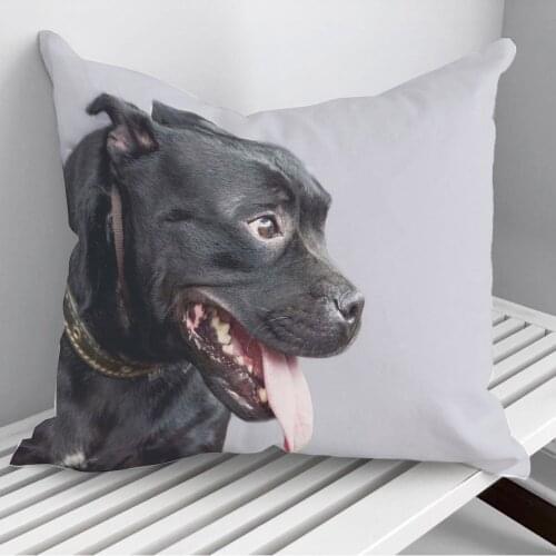 Beautiful dog portrait Throw Pillows Cushion Cover On Sofa Home Decor 45*45cm 40*40cm Gift Pillowcase Cojines Dropshipping