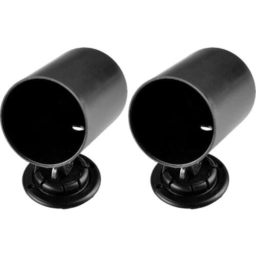 EE support 2Pcs Black 2" 52mm Universal One Single Hole Dash Gauge Pod Mount Holder ABS