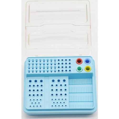 Lab Item Dental 91 Holes Endo Storage & Disinfection Box Case for Endo Burs Files Instrument