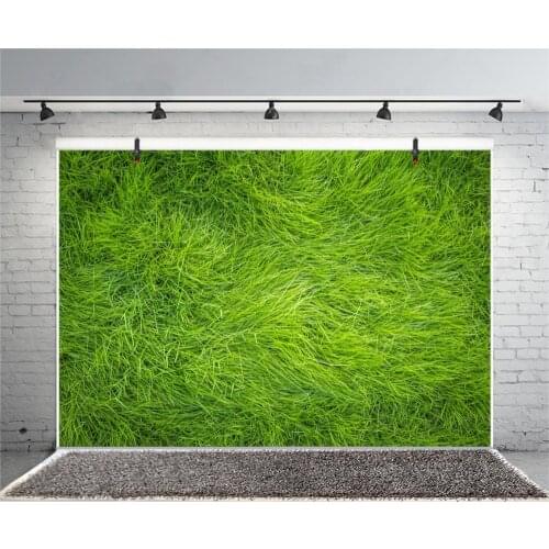 Laeacco Photo Backdrops Green Grass Hay Stack Doll Pet Child Newborn Portrait Photographic Backgrounds Photocall Photo Studio