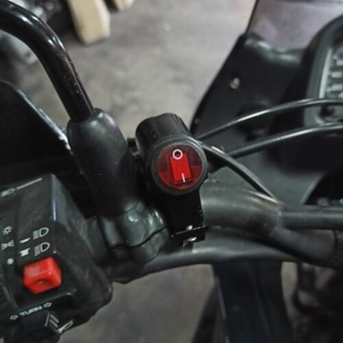 LEEPEE Headlight On/Off Switch Motorcycle Accessories 12V Waterproof Motorcycle Handlebar Light Switch Aluminium Alloy