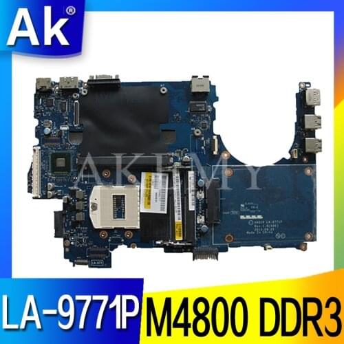 For DELL Precision M4800 Laptop Motherboard LA-9771P DDR3 CN-0WNW0H 0WNW0H WNW0H Motherboard tested 100% work
