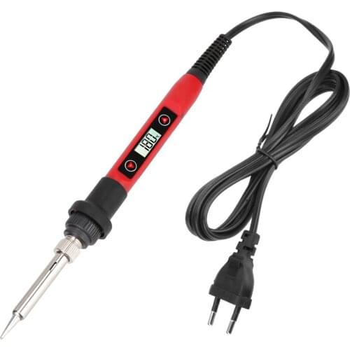 60W LCD Display Soldering Iron Adjustable Temperature Electric Soldering Iron Handle Heat Pencil Welding Repair Tools